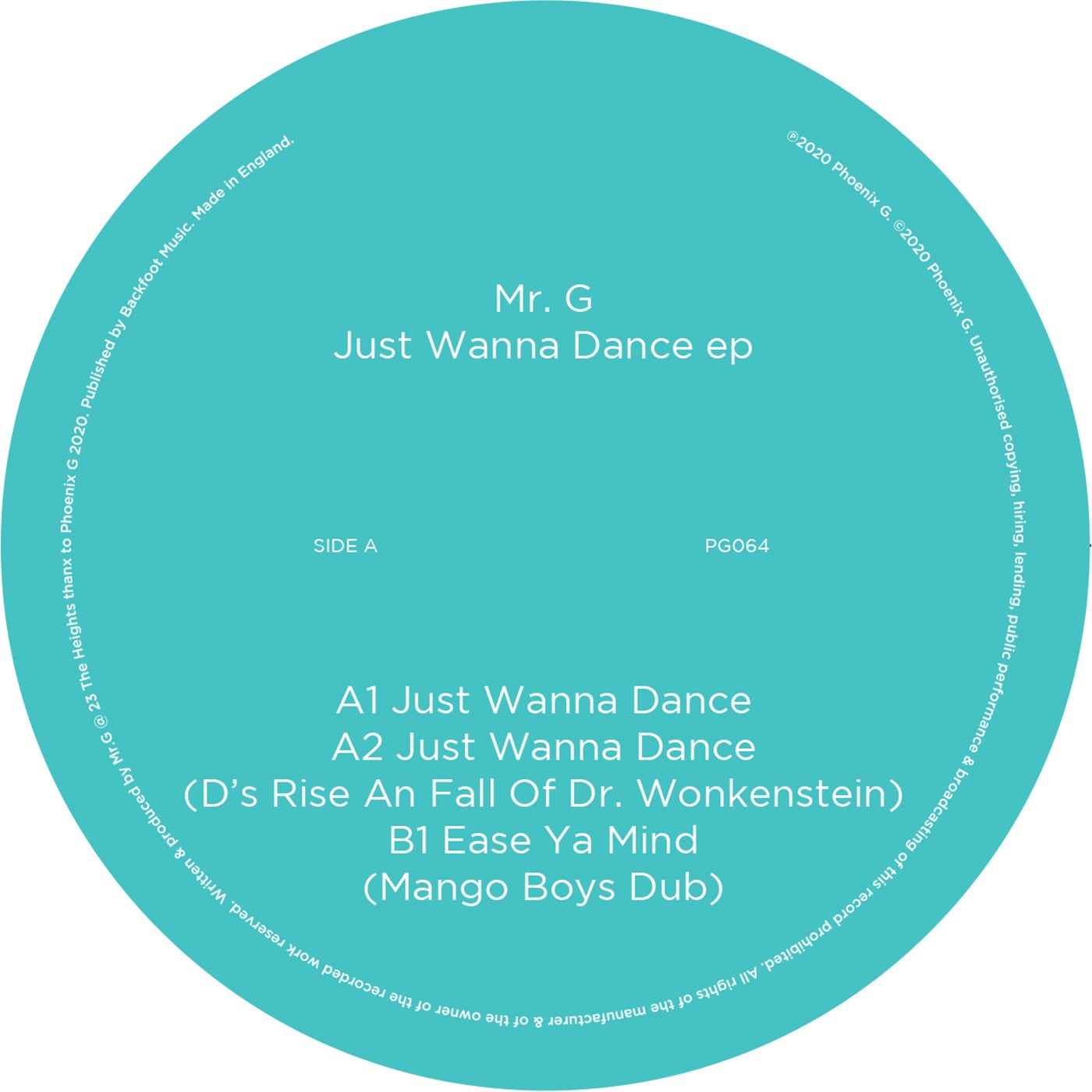 Mr. G – Just Wanna Dance EP [PG064]